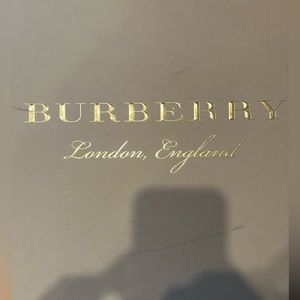 Burberry rain boots.